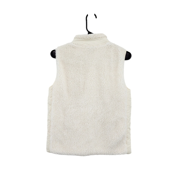 Talbots Women's Full Zip Faux Fur Sherpa Vest - SP - Picture 6 of 7